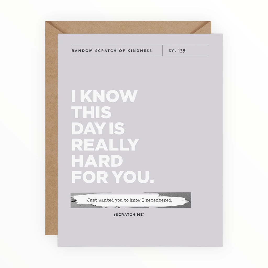 I Remembered ~ Scratch-off Card - The Paper Drawer