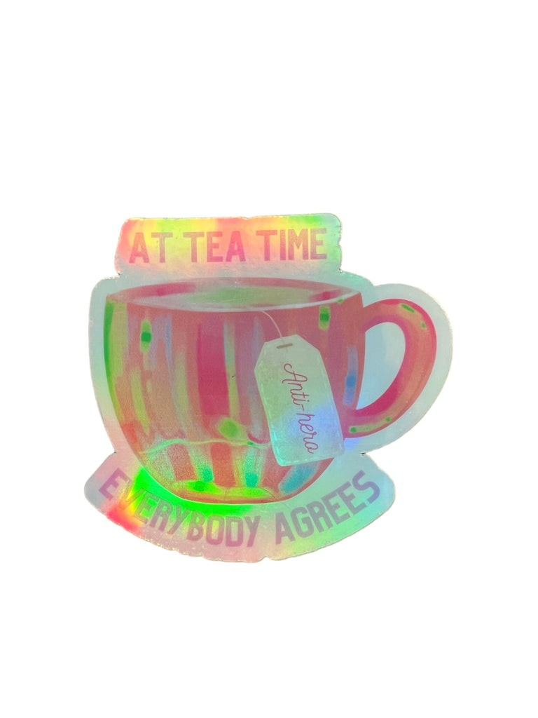 Anti-hero Tea Cup Sticker - The Paper Drawer