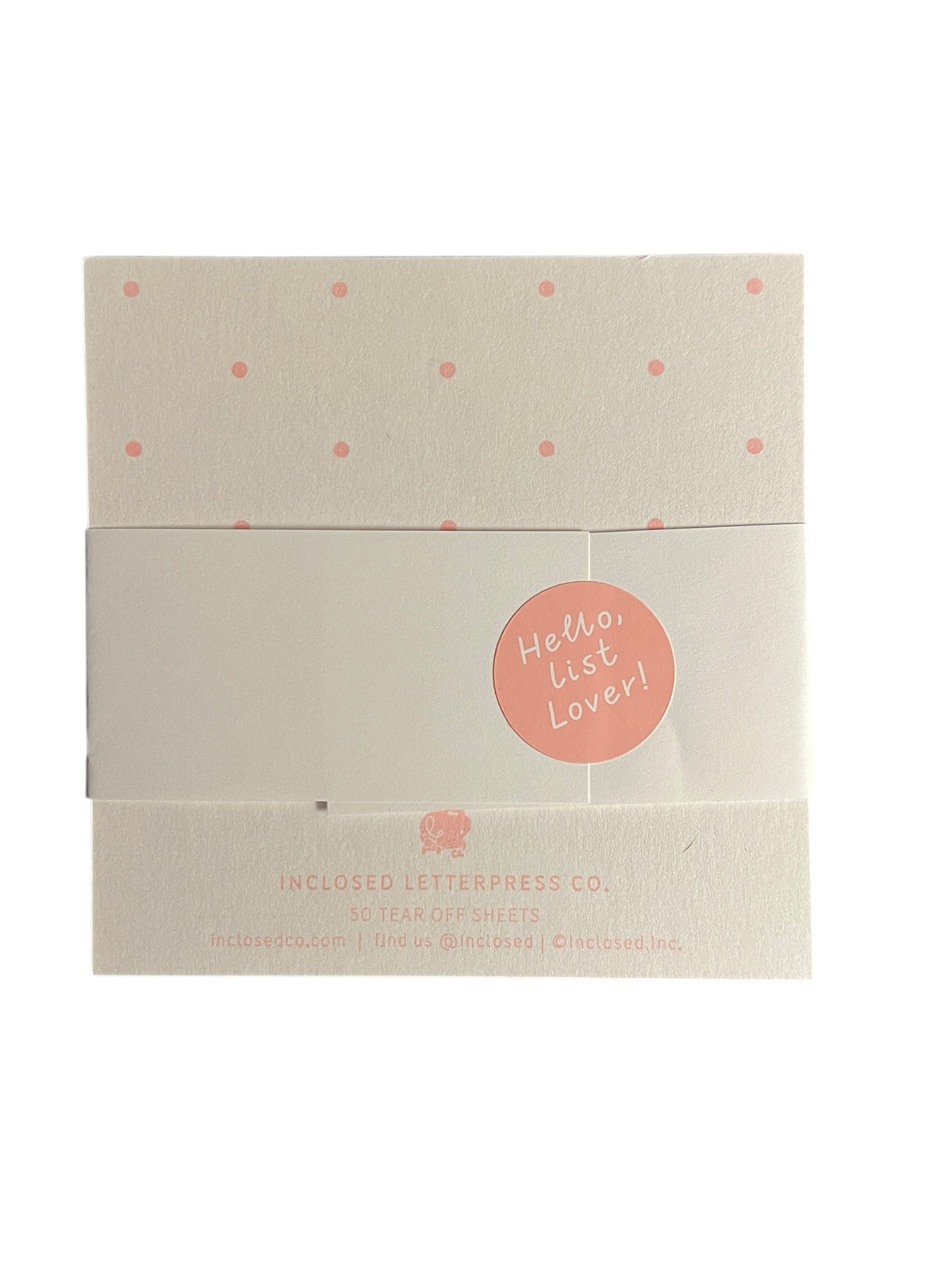 Pineapple Charmpad® by Inclosed Letterpress Co., notepad pages detail