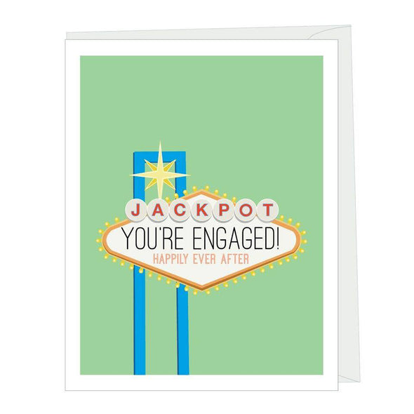 Vegas Jackpot Engagement Card - The Paper Drawer