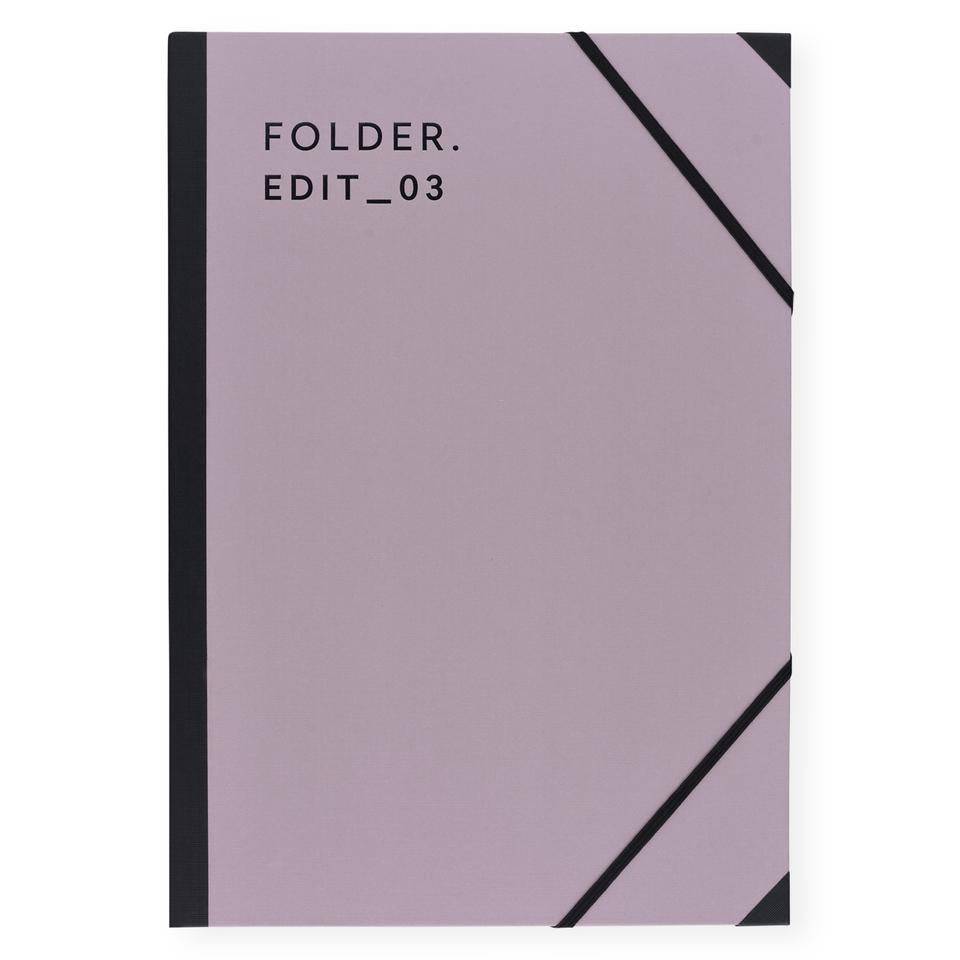 Canvas Cover Folder ~ Dusty Lavender - The Paper Drawer