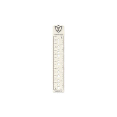 Standard Issue Bullet Template Metal Ruler, 6 inch - The Paper Drawer
