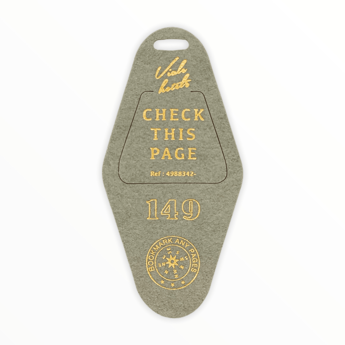Motel Bookmarker by Hightide, reverse side detail