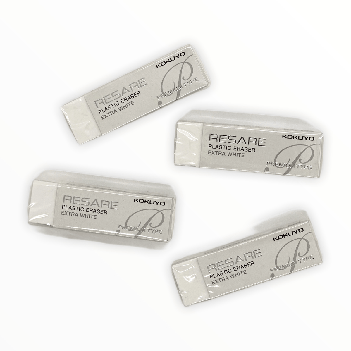 Resare Extra White Eraser by Kokuyo, packaging detail