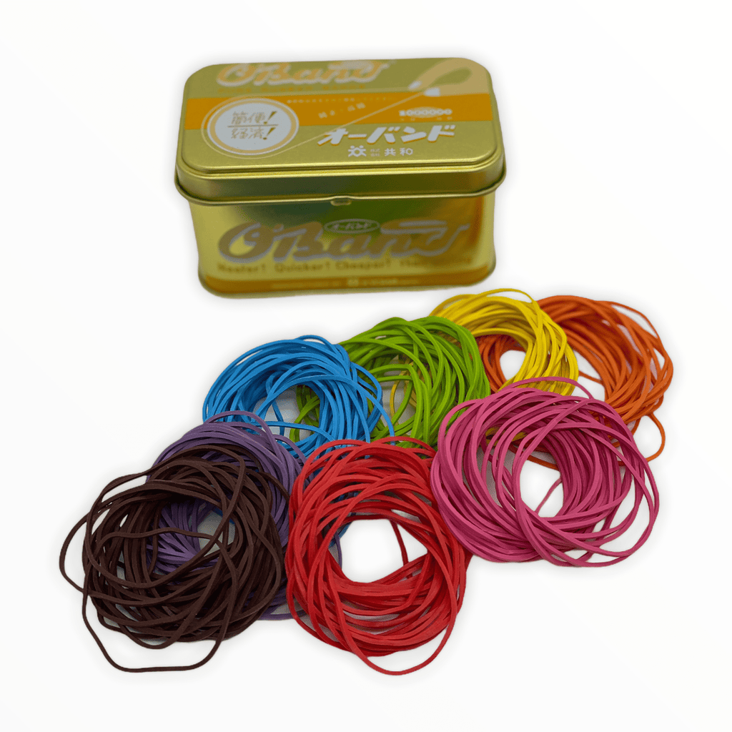O'Band Rainbow Rubber Bands Tin - The Paper Drawer
