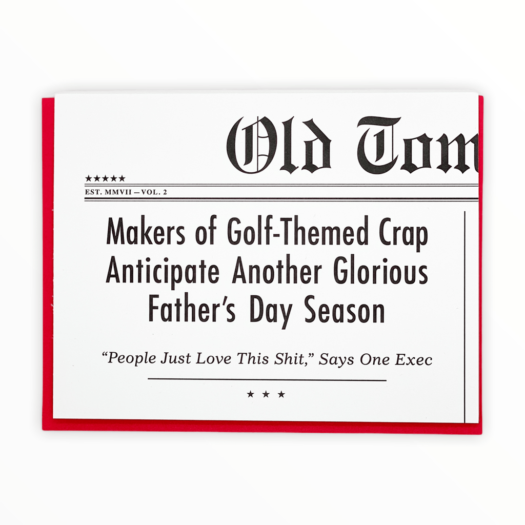 Golf-Themed Father's Day - The Paper Drawer