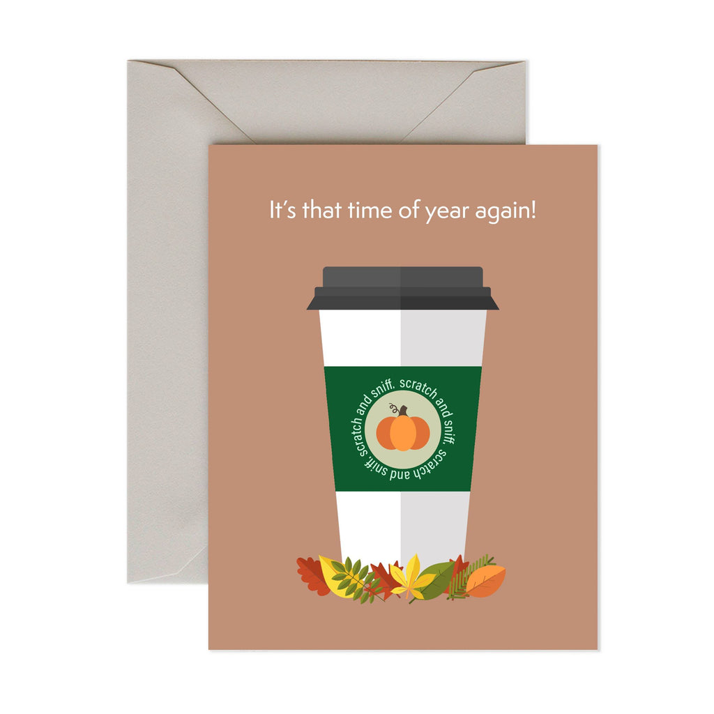 Pumpkin Spice Latte - Scratch and Sniff - The Paper Drawer