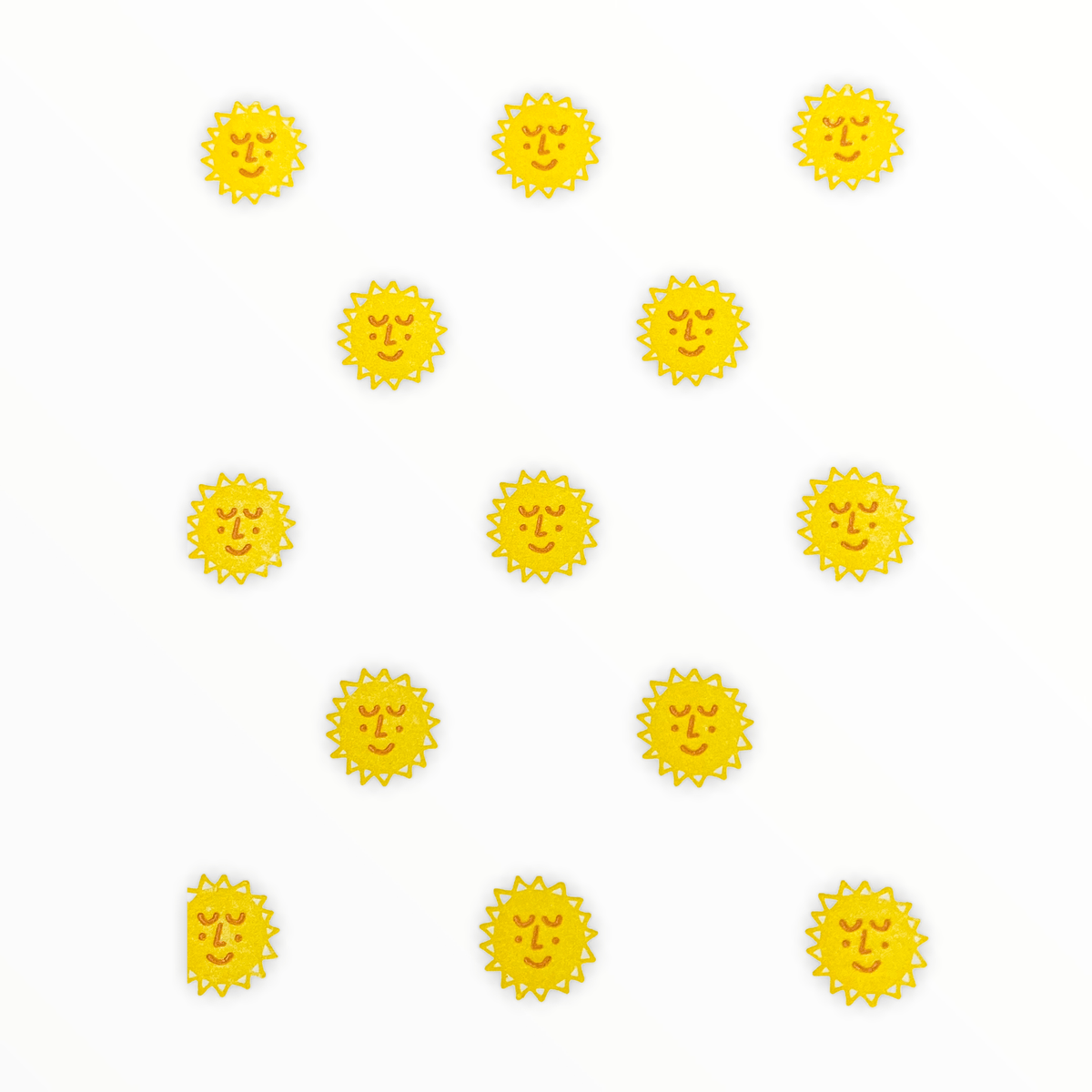 Sunshine Pattern Notecard Box Set detail by Shorthand Press, card design