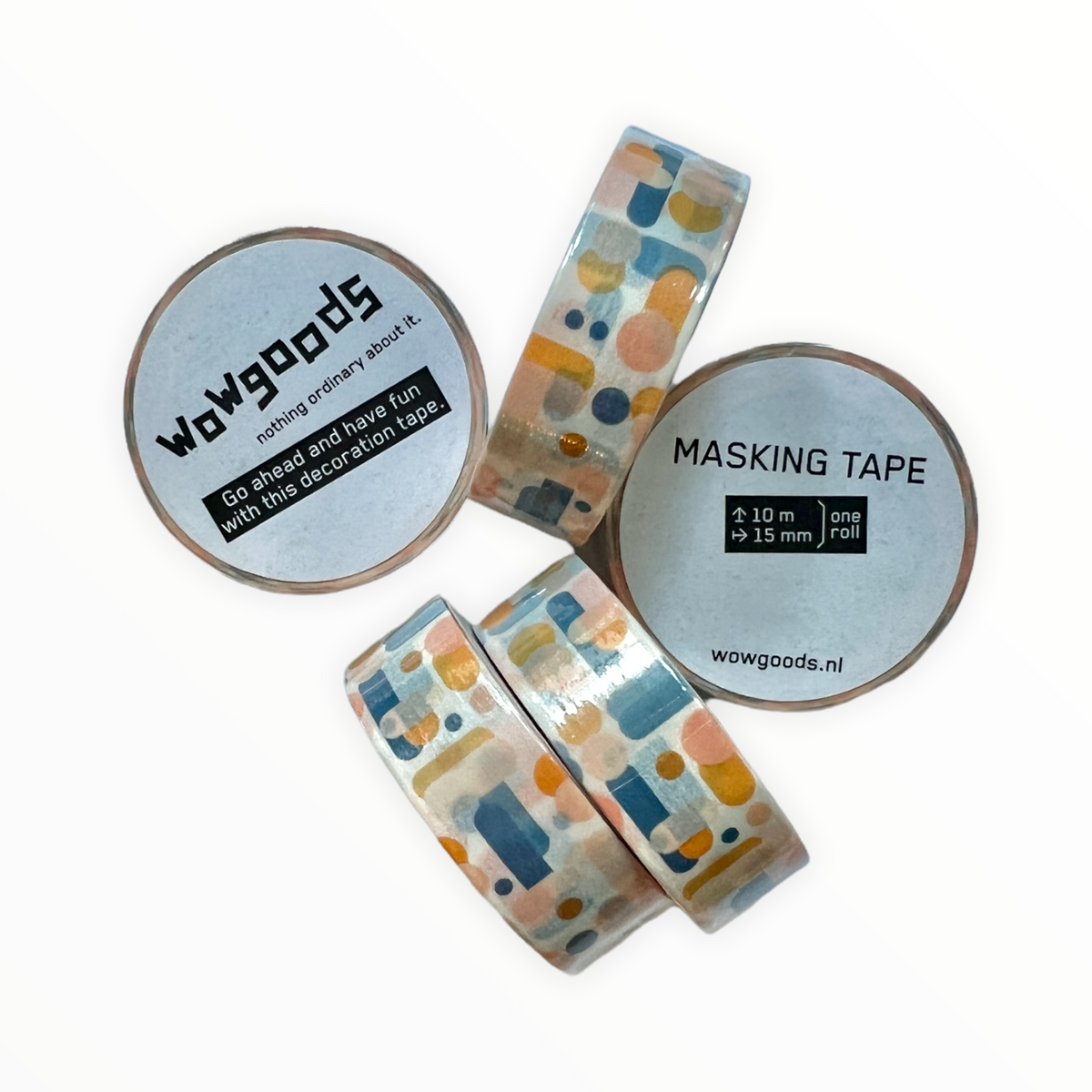 Mister Retro Washi Tape detail by wowgoods, retro pattern close-up