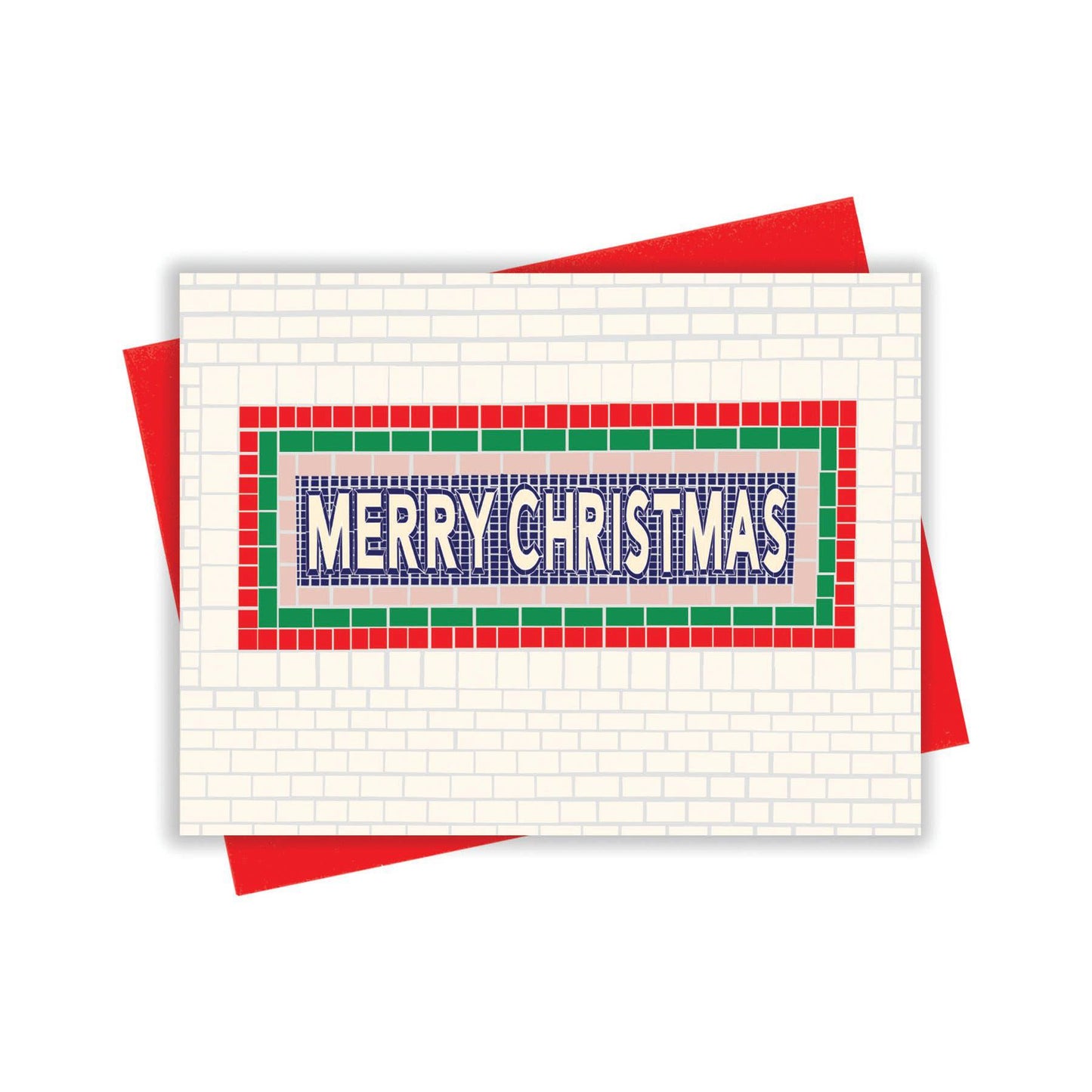 All the Santas Card Boxed Set by xou, 8 cards blank interior, red envelopes