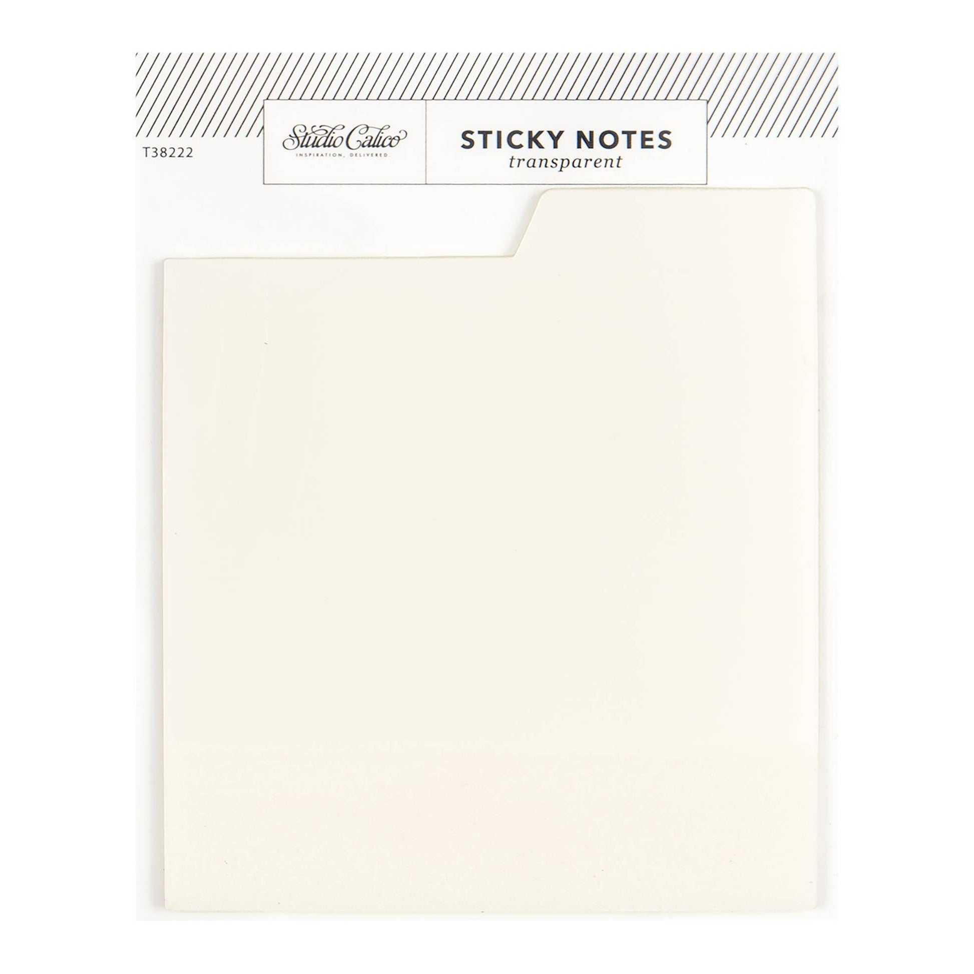 Studio Calico - Tabbed Transparent Sticky Notes - Clear - The Paper Drawer
