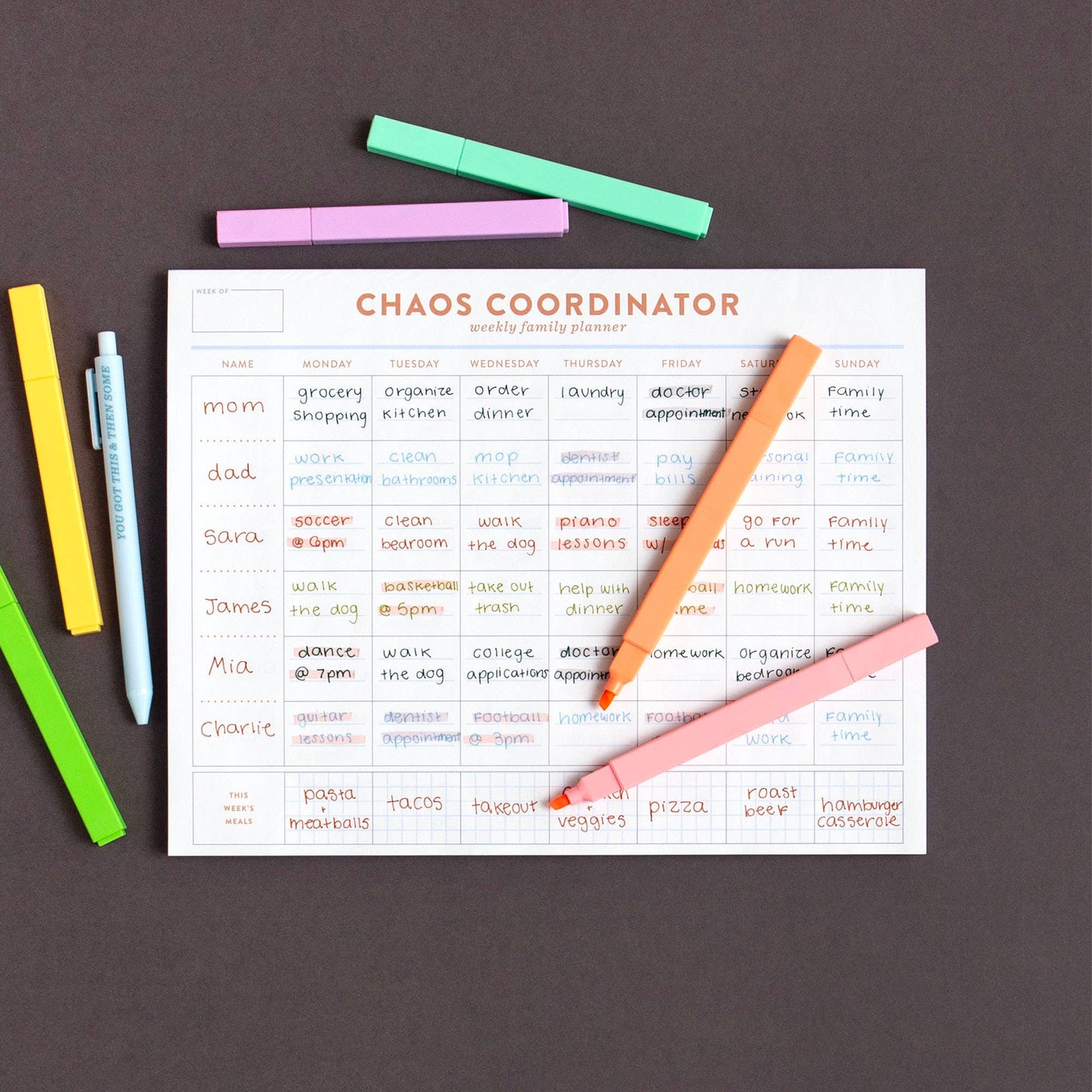 Studio Calico - Brights Highlighter Set of 6 Colors - The Paper Drawer