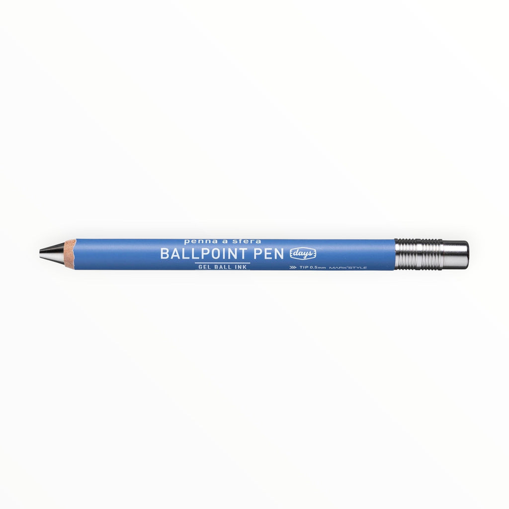Blue Wood Gel Ballpoint Pen - The Paper Drawer