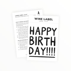 Happy Birthday Wine Label - The Paper Drawer
