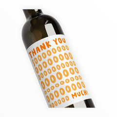Thank You Wine Bottle Label - The Paper Drawer