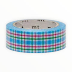 MT Masking Tape Colorful Checkered Blue - The Paper Drawer
