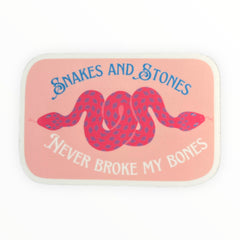 Snakes and Stones Never Broke My Bones Sticker - The Paper Drawer