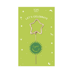 Mini 4" Gold Star Sparkler ~ Celebrate - The Paper Drawer