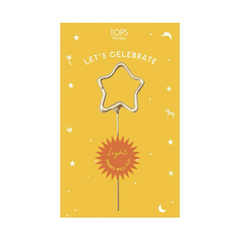 Mini 4" Gold Star Sparkler ~ Celebrate - The Paper Drawer
