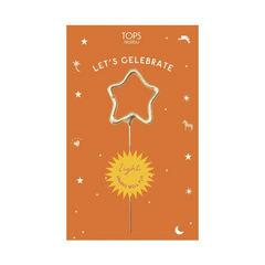 Mini 4" Gold Star Sparkler ~ Celebrate - The Paper Drawer