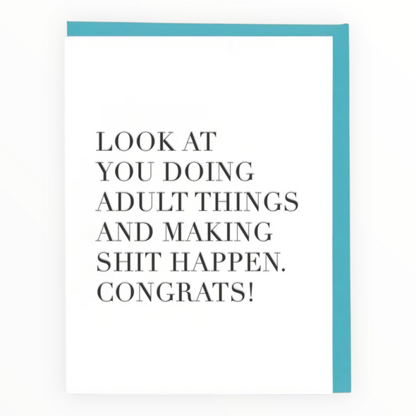 Adult Things Congrats - The Paper Drawer