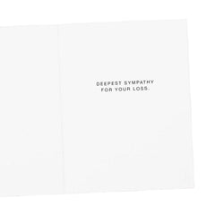 Toni Morrison quote sympathy card by Apartment 2 Cards, inside message "Deepest sympathy for your loss"