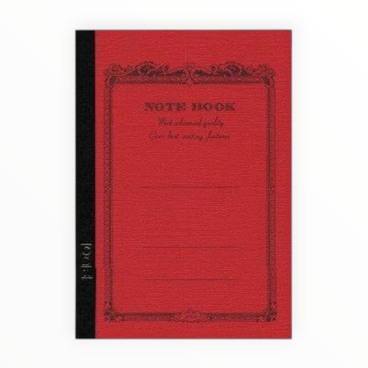 Apica CD Medium Notebook A5 open spread showing ruled pages and thread binding