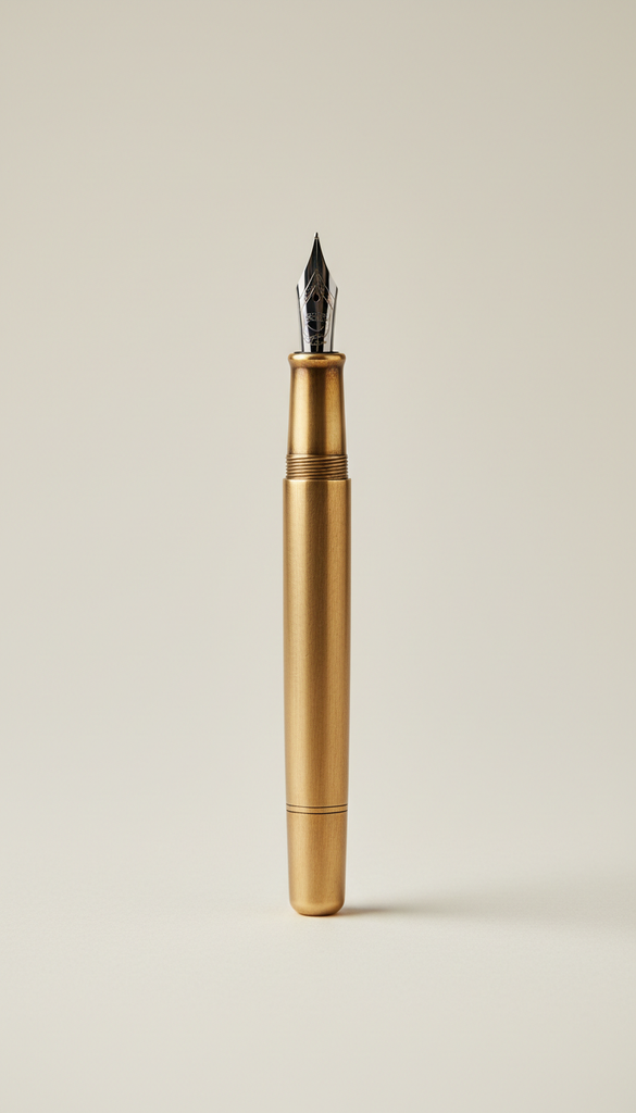 Japanese brass fountain pen
