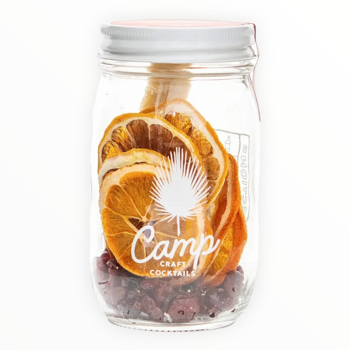Camp Craft Cocktails Cranberry Martini Base Camp Mix, 16 oz infusion jar