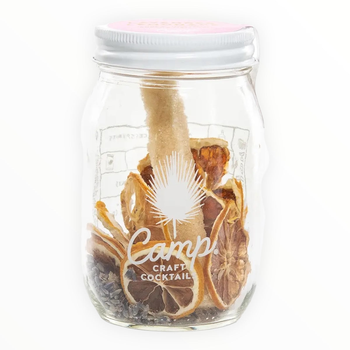 Camp Craft Cocktails Lavender Lemonade Base Camp Mix, 16 oz infusion jar 9–20