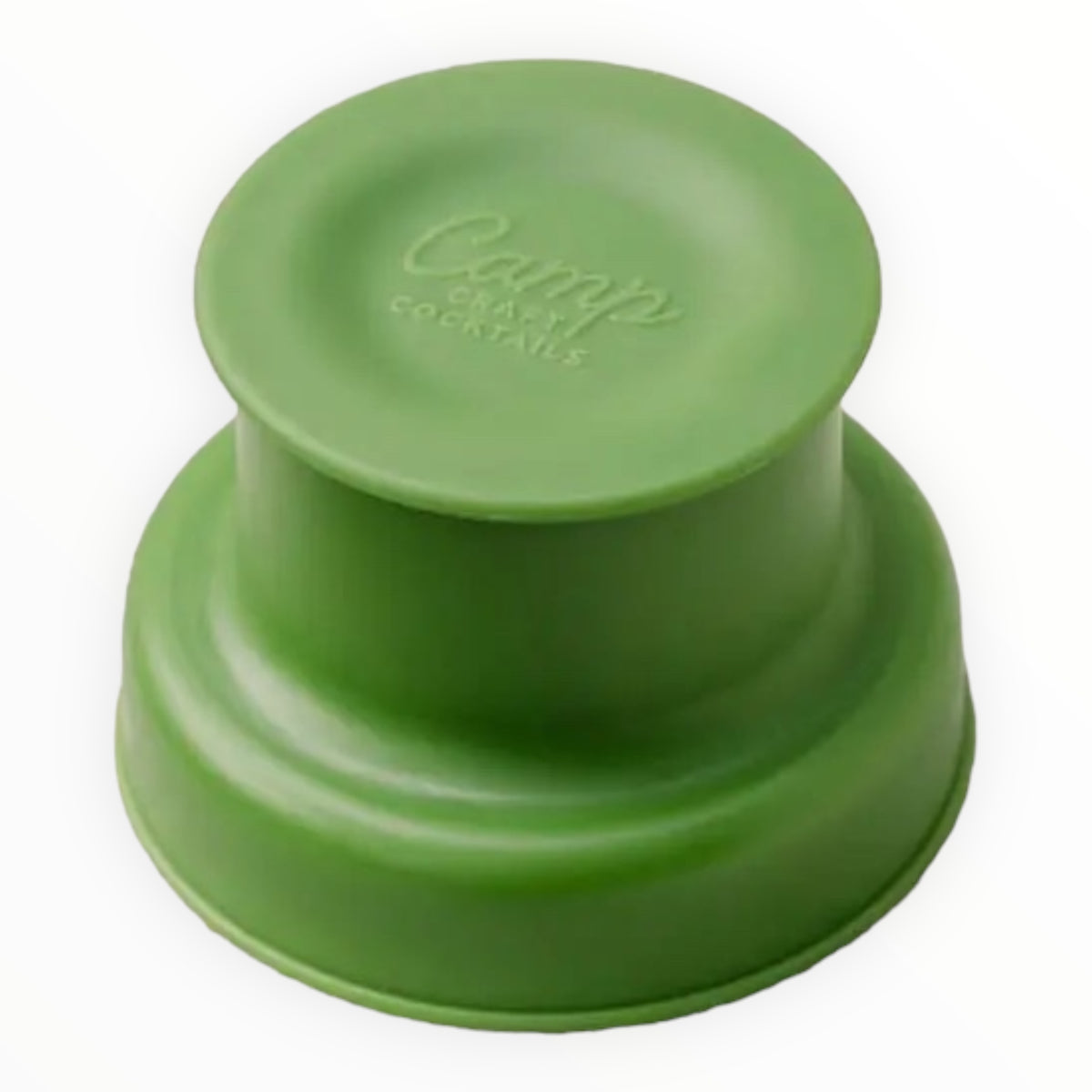 Camp Craft Cocktails shaker strainer lid detail, use for straining, shaking, and measuring a shot