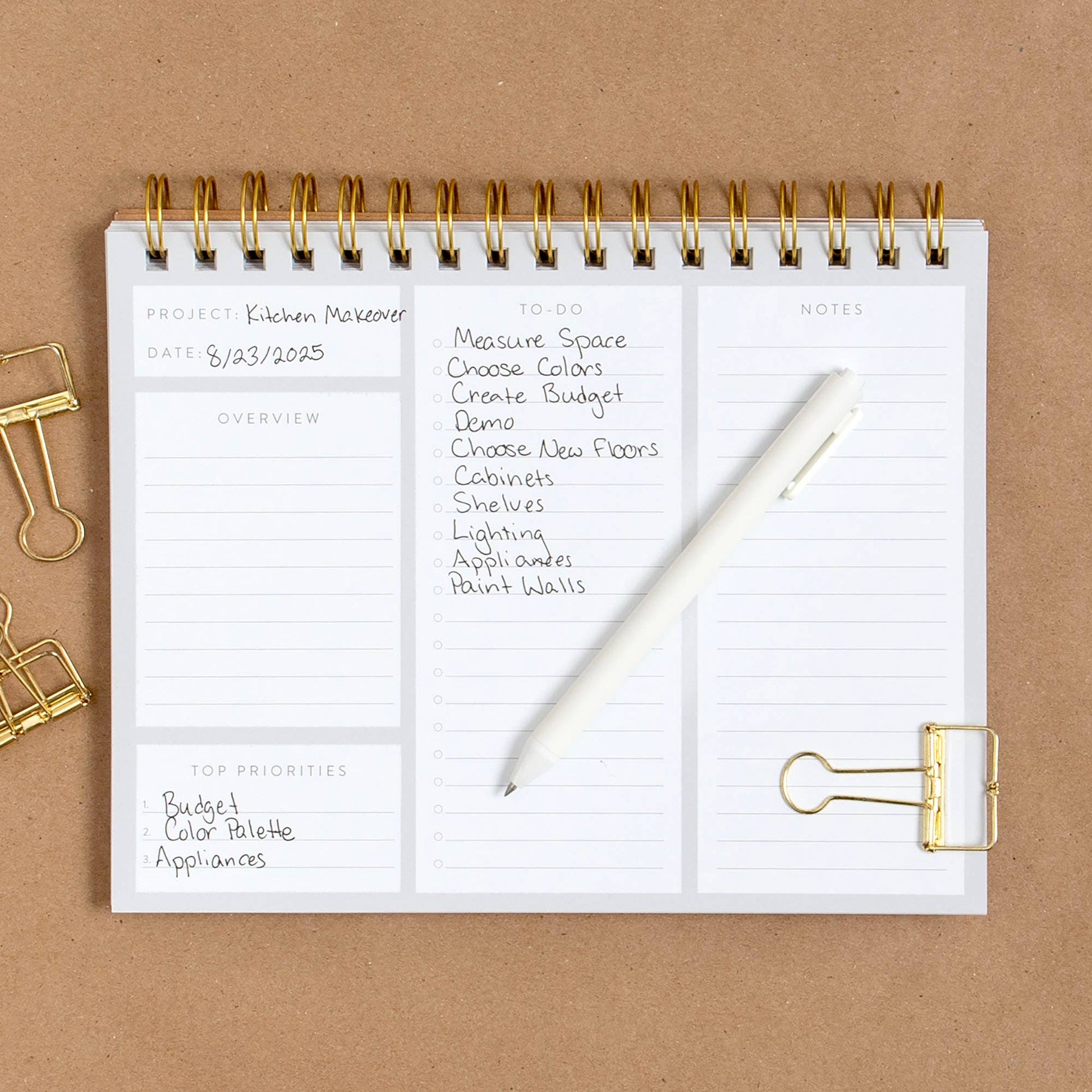 Studio Calico - Undated Spiral Project Planner - The Paper Drawer