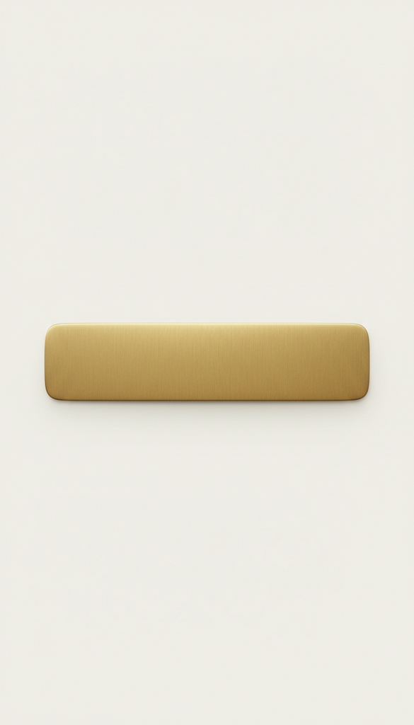Artisan Brass Ruler with Etched Markings