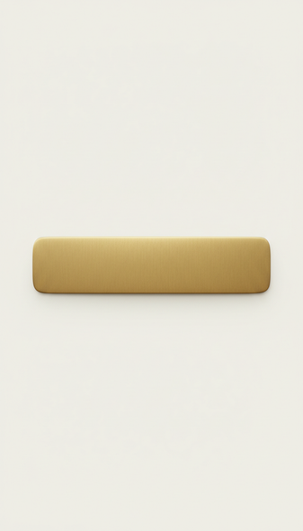 Artisan Brass Ruler with Etched Markings