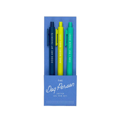 Ruff House Print Shop - The Dog Person Jotter Gel Pen: Set of 3 - The Paper Drawer