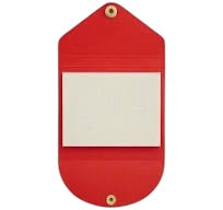 Life Sticky Notepad and Holder by Life, closed snap case detail