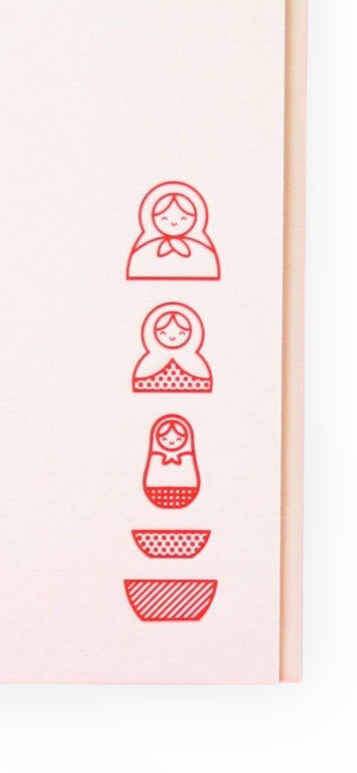 Russian Nesting Doll Stationery Set detail by M.C. Pressure 