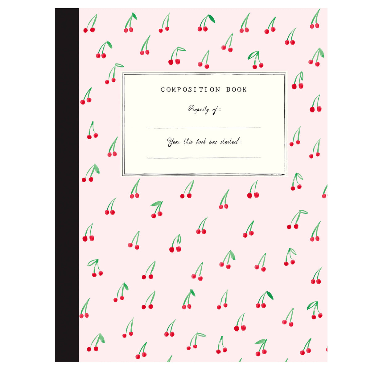 Cherries on Top Composition Book by Mr. Boddington's Studio, wide ruled, 192 pages