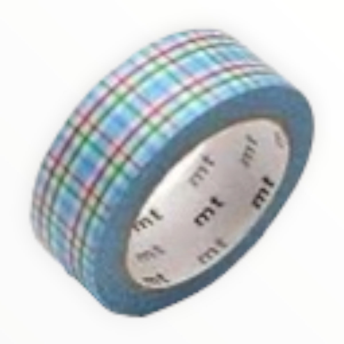 MT Masking Tape Colorful Checkered Blue detail by MT, tape roll and pattern
