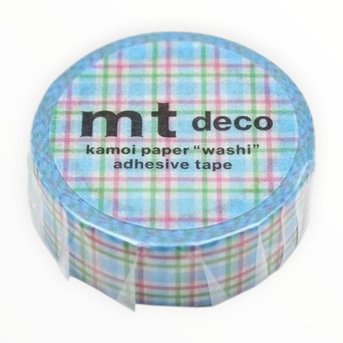 MT Masking Tape Colorful Checkered Blue by MT, brand logo and packaging