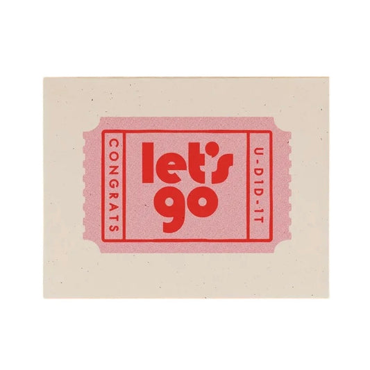 Let's Go! card by Paperwork Press