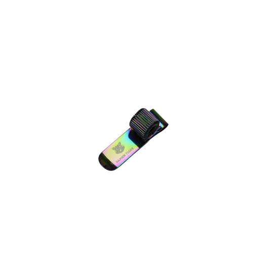 ridescent Pen Holder by Papier Tigre, iridescent metal clip for notebook, 1.5 inches
