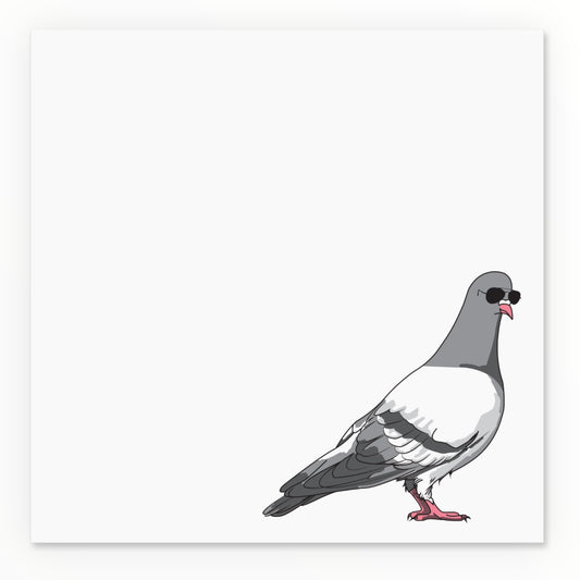 Pigeon Notepad by Quick Brown Fox, notepad pages detail