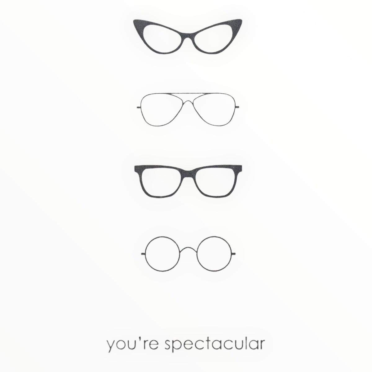 Spectacle Spectacular card detail by Quick Brown Fox