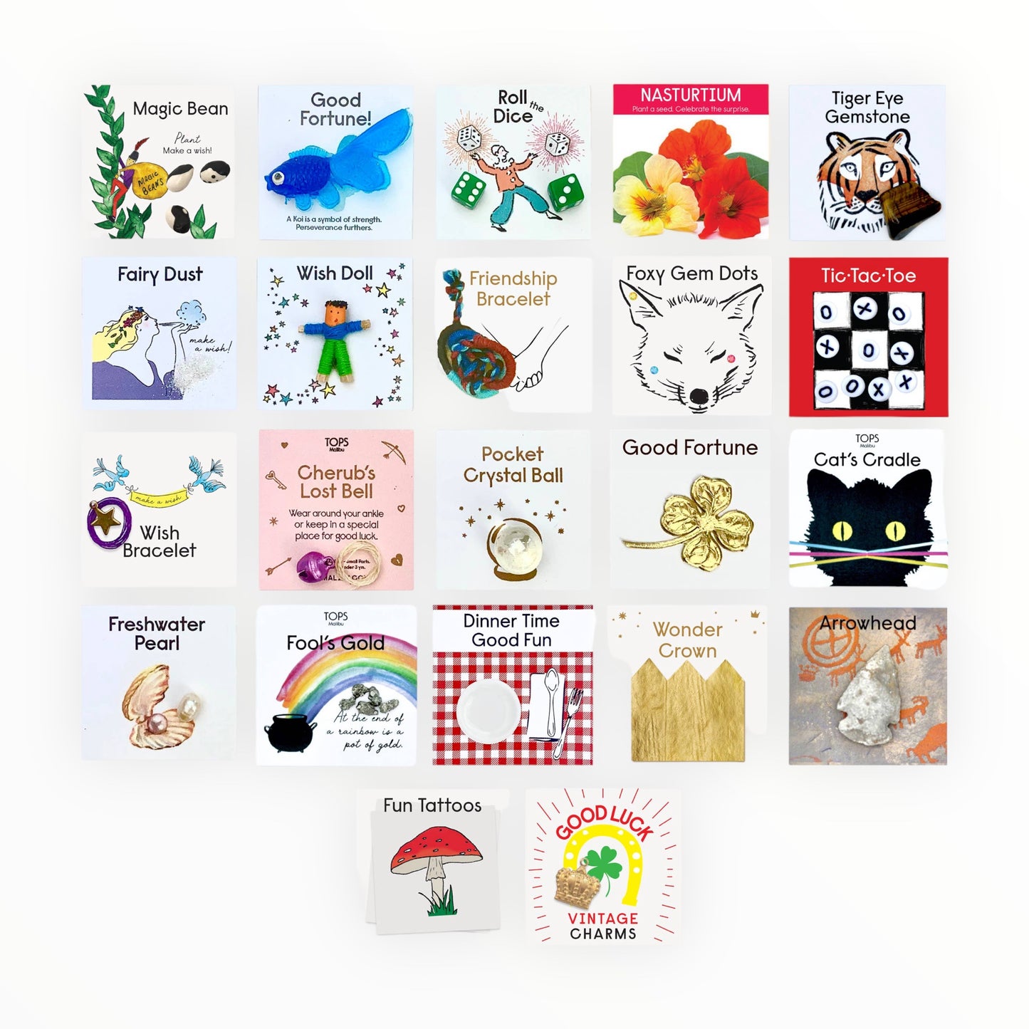 10 Little Surprizes All Occasion detail by TOPS Malibu, assorted surprizes displayed