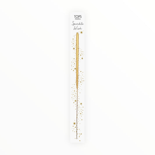 Single Wish Gold Sparkler by TOPS Malibu, 6.75 inches