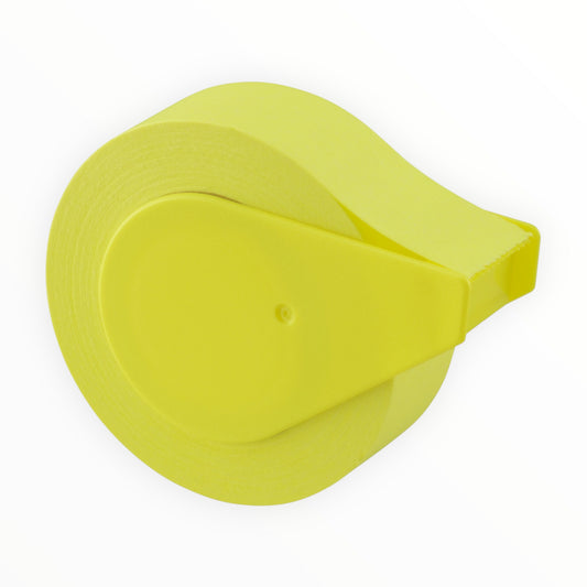 Tape'n'Fusen Lemon Yellow Sticky Tape and Dispenser by Yamoto, 15mm x 10m, can be written on