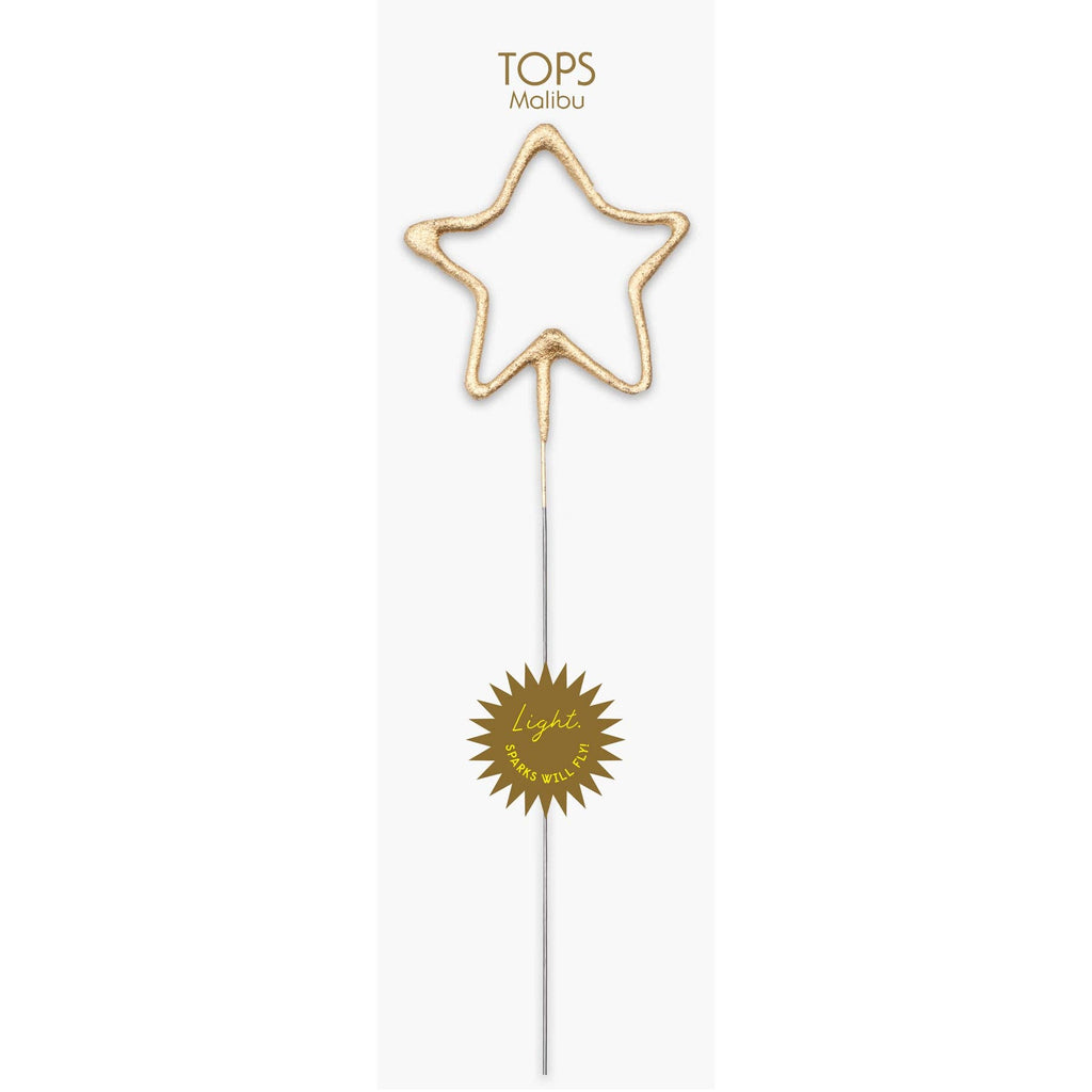 Big Golden Sparkler Wand Star - The Paper Drawer