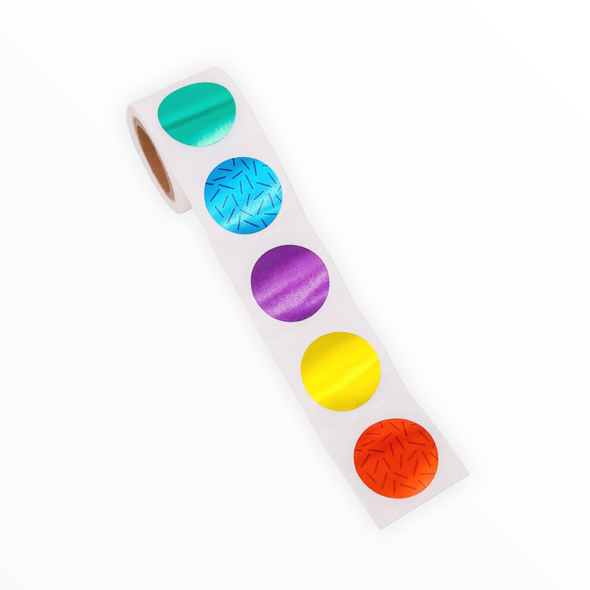 Flashy Metallic Dot Stickers - The Paper Drawer