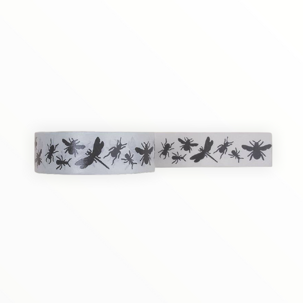 Insects Black Washi Tape - The Paper Drawer